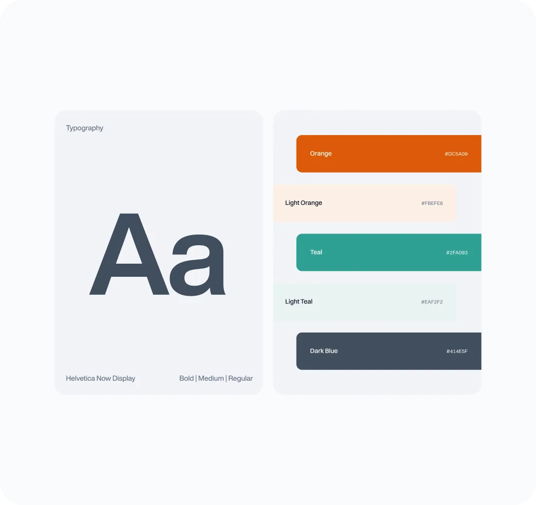 AnesthesiaOne typography and colour UI kit